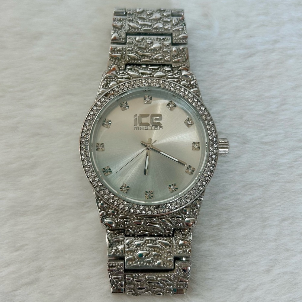 Men’s ICE Master Iced Out Bullion Nugget Watch